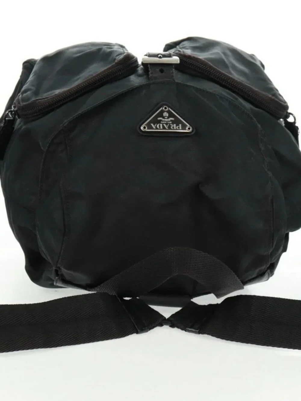 PRADA Backpack Nylon Green Silver